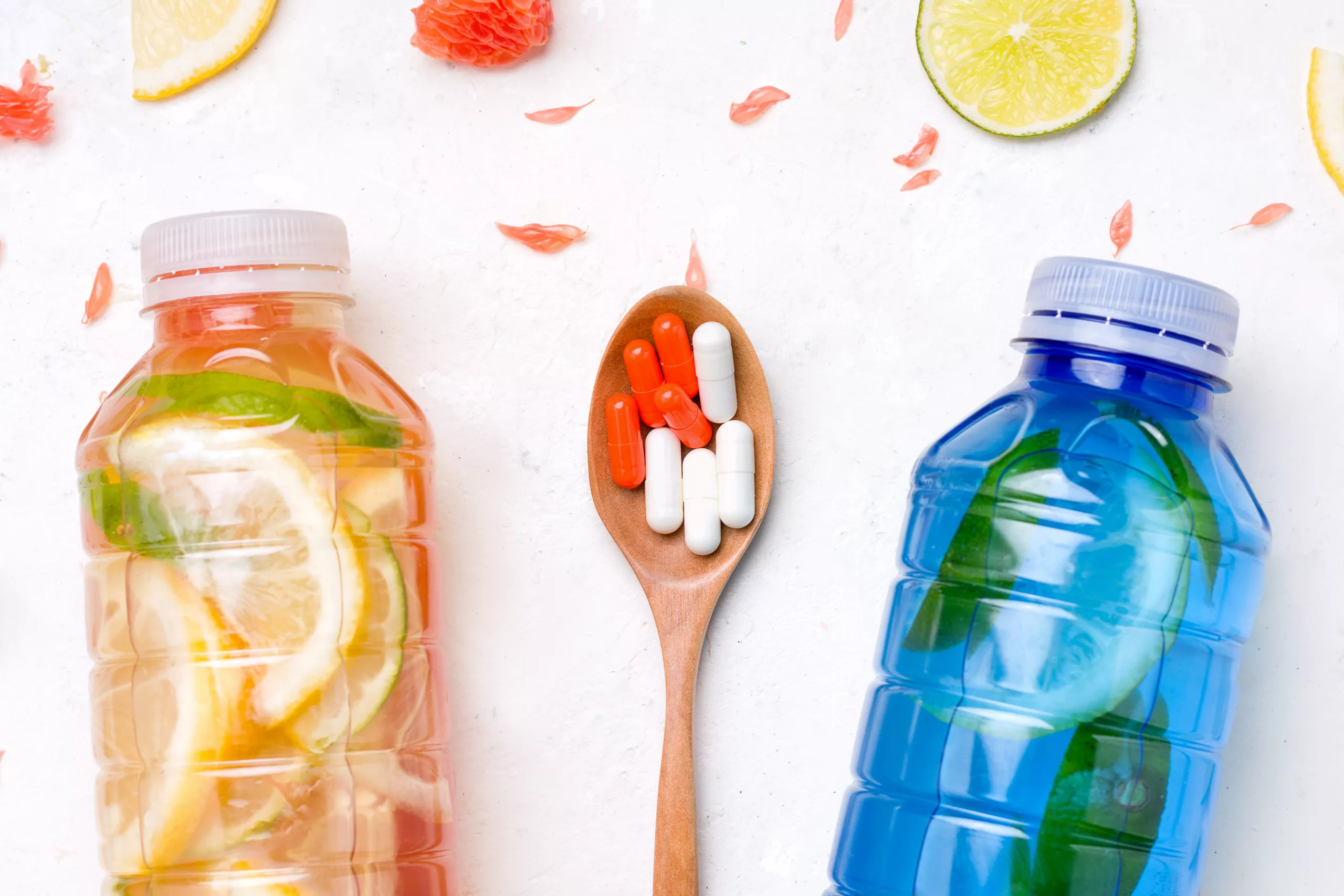 Izotoniczne napoje sportowe z witaminami i minerałami